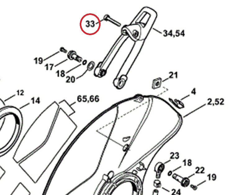 Torx Bout M5x30 mm Metrisch voor Stihl Heggenscharen, Bosmaaiers, Trimmers, Motorzeisen Bout Torx, Cilinderkopbout, Bout, Schroef