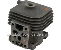 Cilinderset Ø 34 mm voor Stihl HS82 R, HS82 T, HS87 R, HS87 T, heggenschaar, Stihl cylinder compleet met zuiger, zuigerveren, pistonpen, borgclips voor HS82R, HS82T, HS87R, HS87T, benzine heggenschaar, snoeischaar, onderdeel