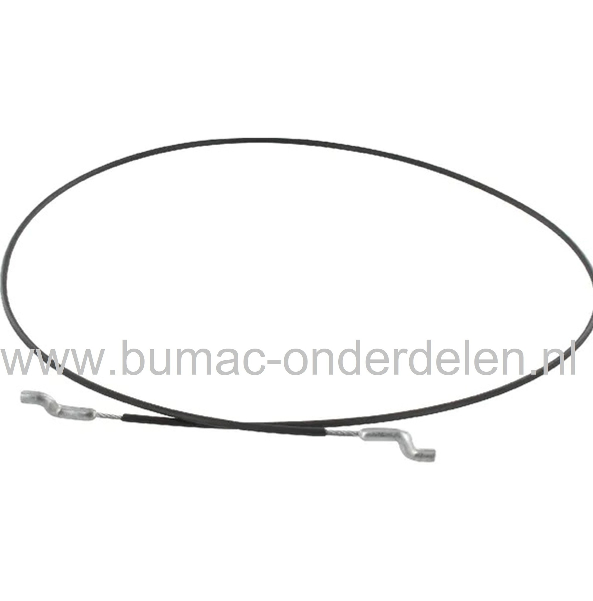 Kabel met Z uiteinden voor Murray, Simplicity, Snapper, Noma sneeuwblazer, bladruimer, tweewieler, tuintrekker, zitmaaier, aandrijfkabel, stuurkabel, koppelingskabel, kabel stuurinrichting, onderdeel
