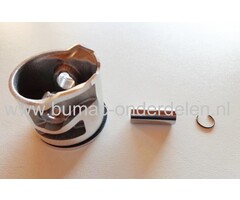 Zuigerset Ø 34 mm voor Stihl HS82 R, HS82 T, HS87 R, HS87 T, heggenschaar, Stihl zuiger compleet met zuigerveren, pistonpen, borgclips voor HS82R, HS82T, HS87R, HS87T, benzine heggenschaar, snoeischaar, onderdeel