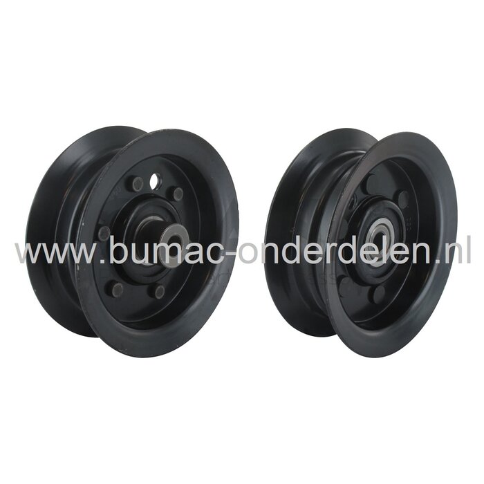 Spanpoelie voor Toro TimeCutter en Z-master 1238HXL, 1238XL, 1338 HXL, 1338XL, 1438HXL, 1438XL, 1638HXL, 1638HXE, zitmaaier, frontmaaier, tuintrekker, zero turn maaier, drukpoelie, riemschijf, pouly, Time Cutter, Z master, onderdeel