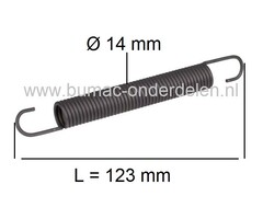Veer voor Spanpoelie MTD - Cub Cadet - Yardman - White - Wolf - Bolens, Zitmaaier - Frontmaaier - Tuintrekker onderdeel