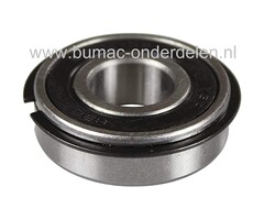 Flenslager 16,9x40,1x12,1mm voor MTD, Cub Cadet, Yardman, Wolf, White, Gutbrod, 315, 315A, 315B, T410, T450, Optima PS700, RB530, TR65, Z5152, Z7183, Z9183D, zitmaaier, Zero Turn maaier, tuinfrees, hakselaar, veegmachine, bladveger, kogellager, wiellager,