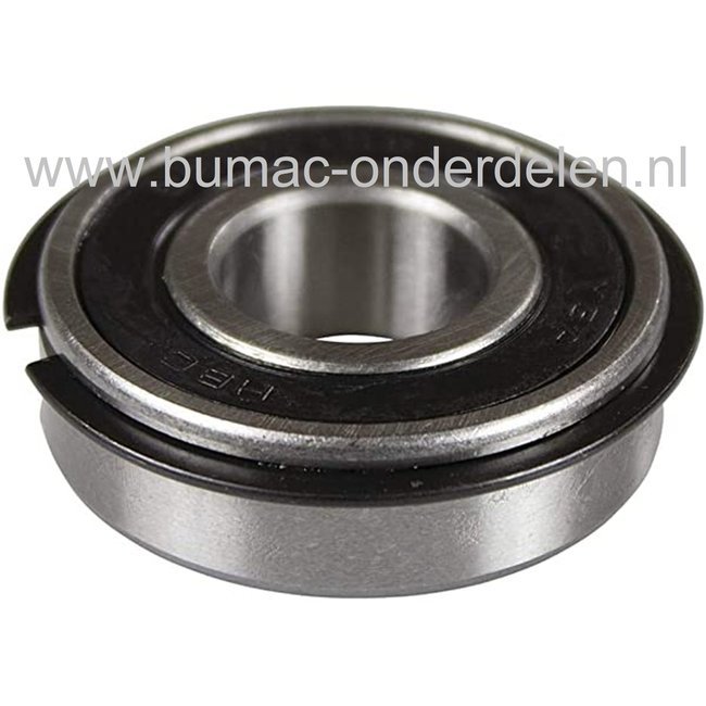 Flenslager 16,9x40,1x12,1mm voor MTD, Cub Cadet, Yardman, Wolf, White, Gutbrod, 315, 315A, 315B, T410, T450, Optima PS700, RB530, TR65, Z5152, Z7183, Z9183D, zitmaaier, Zero Turn maaier, tuinfrees, hakselaar, veegmachine, bladveger, kogellager, wiellager,