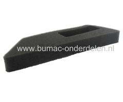 Luchtfilter voor Einhell met Chinese motor op grasmaaier, loopmaaier, benzinemaaier, gazonmaaier, lengte 170 mm, breedte 55 mm, hoogte 18 mm, lucht filter, schuimfilter, onderdeel