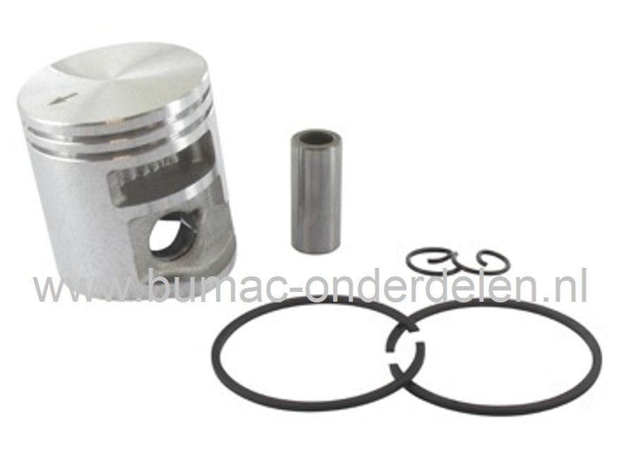 Zuigerset Ø 35 mm voor Stihl FS120, FS120R2MIX bosmaaier - trimmer- bermmaaier - motorzeis, zuiger met zuigerveren, pistonpen en borgclips compleet, FS 120, FS 120 R2 MIX, onderdeel