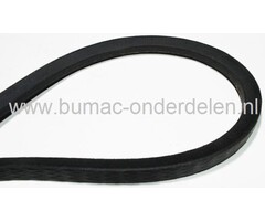 V snaar voor rijaandrijving - hydrostaat JohnDeere, Sabo Zitmaaiers, aandrijfriem voor John deere  LT150, LT160, LT170, LT180, LT190, X300, X304, X310, X320, X324, X340, X360 tuintrekkers wiel aandrijving LT 150, LT 160, LT 170, LT 180, LT 190, X 300, X 3