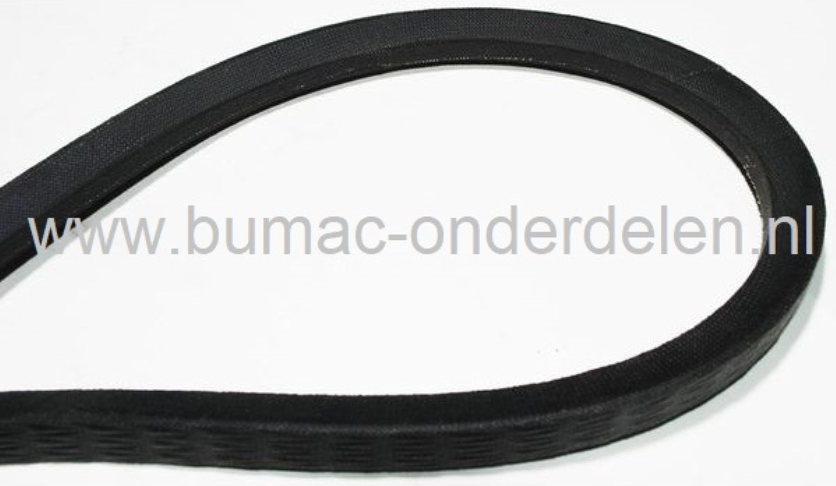 V snaar voor rijaandrijving - hydrostaat JohnDeere, Sabo Zitmaaiers, aandrijfriem voor John deere  LT150, LT160, LT170, LT180, LT190, X300, X304, X310, X320, X324, X340, X360 tuintrekkers wiel aandrijving LT 150, LT 160, LT 170, LT 180, LT 190, X 300, X 3