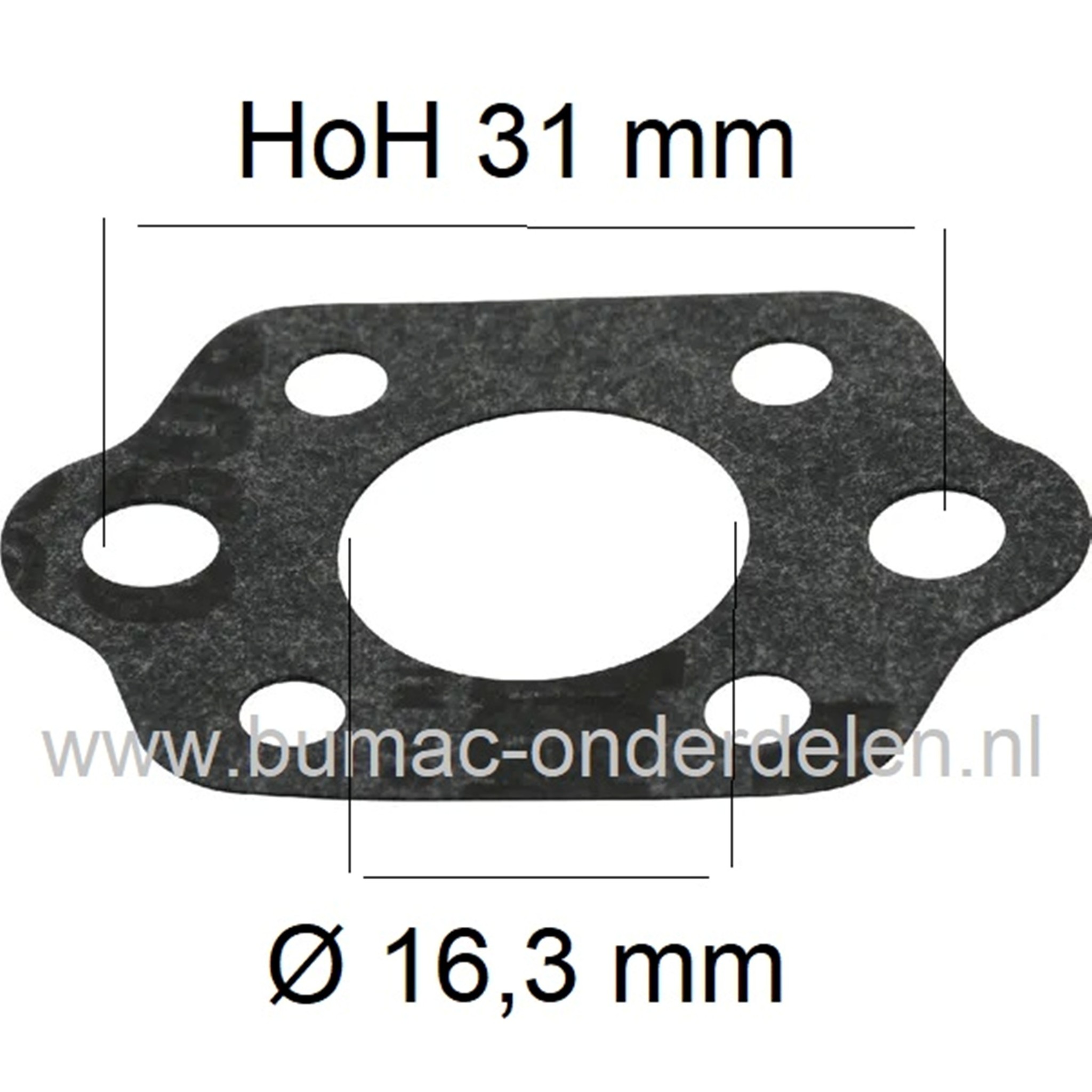 Inlaatpakking Stihl kettingzaag, motorzaag 021, 023, 023L, 025, MS210, MS210C, MS230, MS230C, MS250, MS250C, pakking, inlaatdichting, 023 L, MS 210, MS 210 C, MS 230, MS 230 C, MS 250, MS 250 C onderdeel