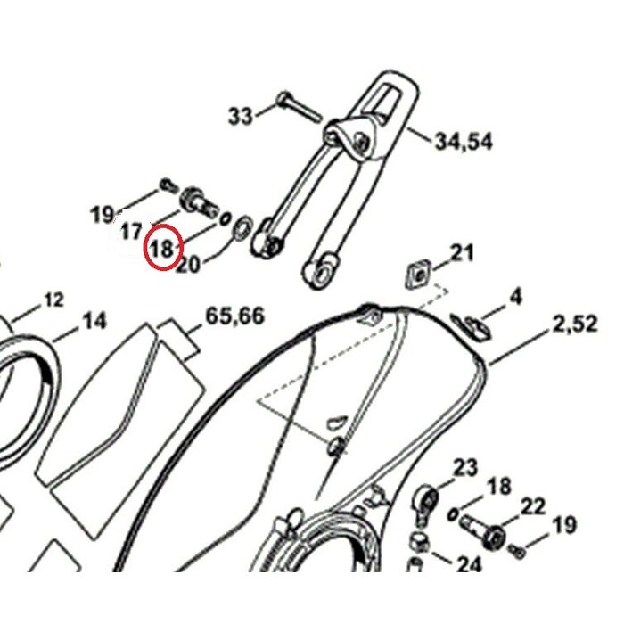Pakking voor banjobout waterhendel Stihl TS410, TS420, TS440, TS480i, TS700, TS800 bandenzaag, doorslijper, motorslijper, doorslijpmachine TS 410, TS 420, TS 440, TS 480i, TS 700, TS 800, onderdeel, dichting