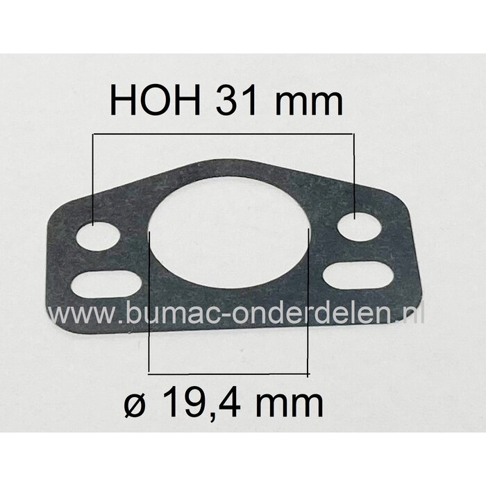 Inlaatpakking voor Husqvarna - Jonsered 357XP, 357XPEPA, 357XPEPAI, 359, 359EPA, 359EPAI, 2159, CS2156, CS2156EPA, CS2159, CS2159EPA, kettingzaag, motorzaag, inlaatdichting, 357 XP EPA I, 359 EPA I, CS 2156 EPA, CS 2159 EPA, onderdeel