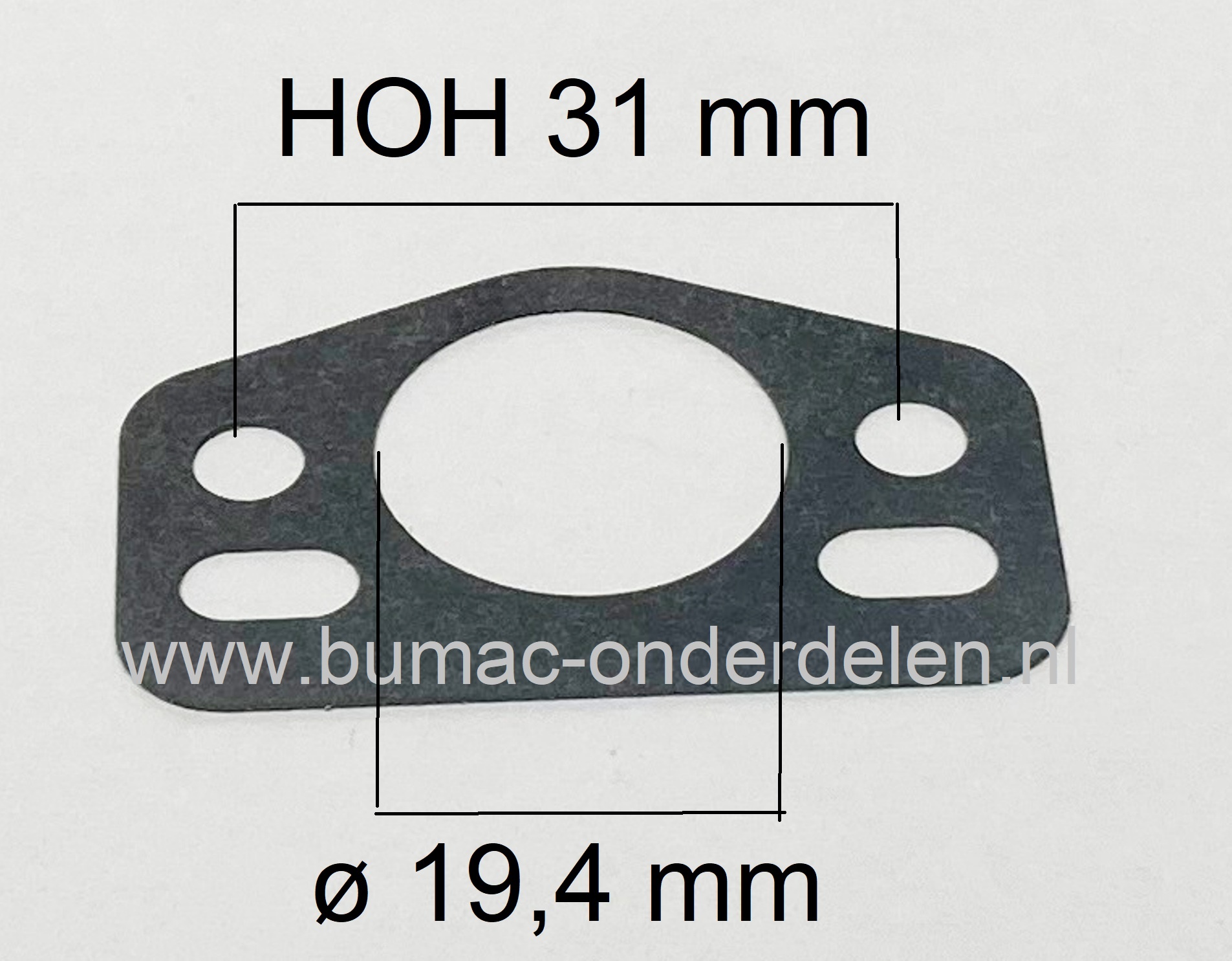 Inlaatpakking voor Husqvarna - Jonsered 357XP, 357XPEPA, 357XPEPAI, 359, 359EPA, 359EPAI, 2159, CS2156, CS2156EPA, CS2159, CS2159EPA, kettingzaag, motorzaag, inlaatdichting, 357 XP EPA I, 359 EPA I, CS 2156 EPA, CS 2159 EPA, onderdeel