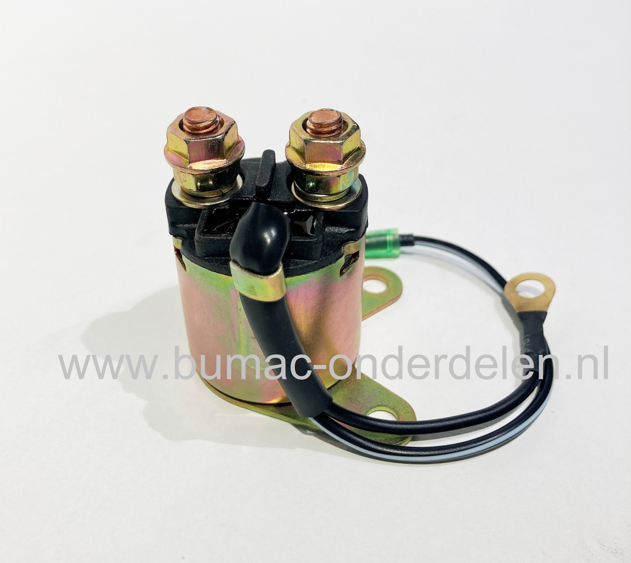 Startrelais voor Loncin en Honda GX120, GX160 en GX200 motoren met horizontale krukas op tuinfrees, trilplaat, aggregaat, veegmachine, hakselaar, hoogwerker, generator, houtversnipperaar, waterpomp, Solenoid, magneetschakelaar, GX 120, 160 200, onderdeel