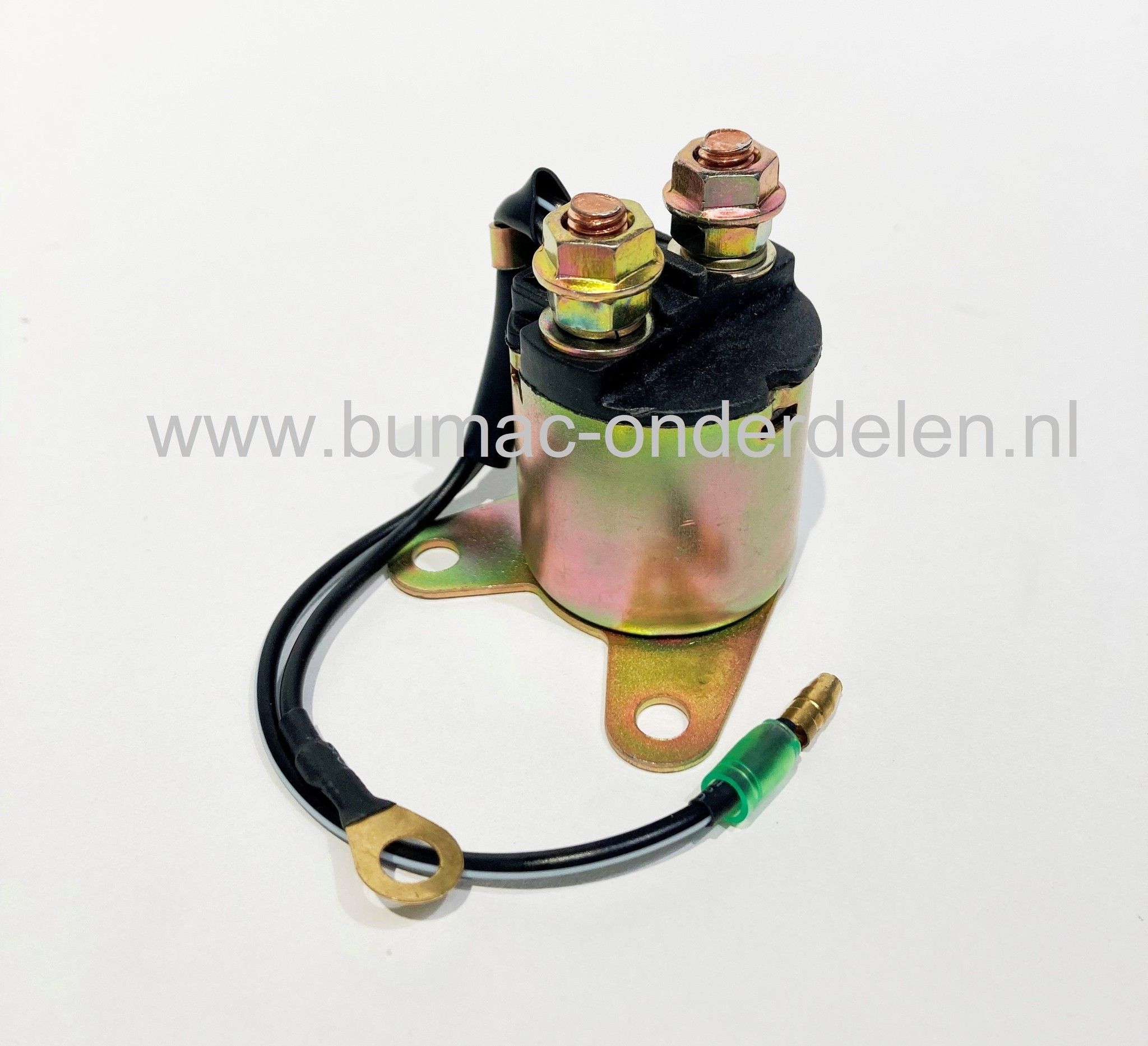 Startrelais voor Loncin en Honda GX120, GX160 en GX200 motoren met horizontale krukas op tuinfrees, trilplaat, aggregaat, veegmachine, hakselaar, hoogwerker, generator, houtversnipperaar, waterpomp, Solenoid, magneetschakelaar, GX 120, 160 200, onderdeel