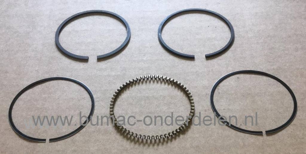 Zuigerveren voor Honda GX35 motor op bosmaaier, bermmaaier, trimmer, heggenschaar, aggregaat, zuigerverenset voor GX 35 motor, cilinder Ø 39 mm, onderdeel