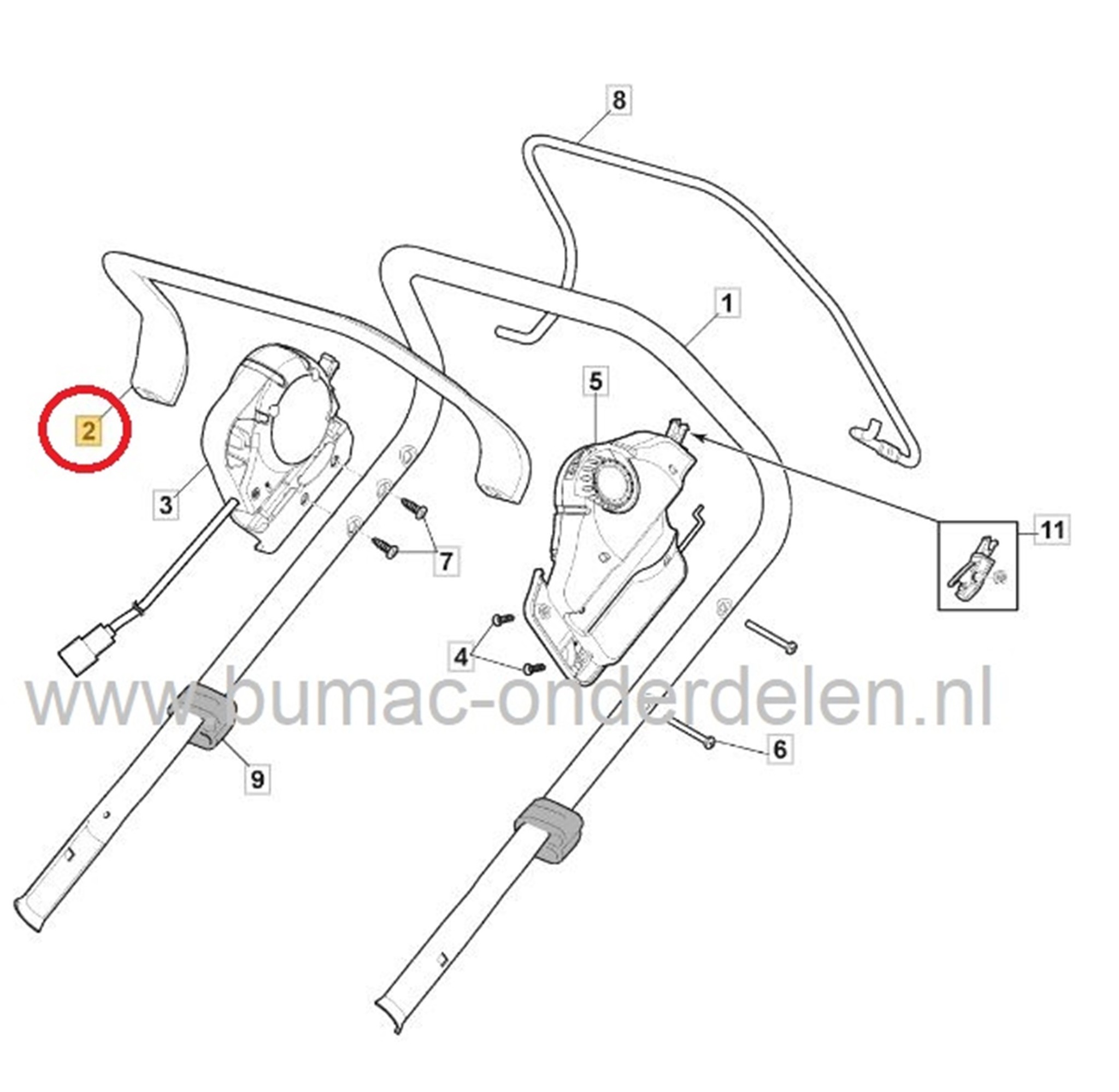 Motorremhendel voor Stiga, Castelgarden, Alpina, Mountfield elektrische grasmaaier, hendel voor motorrem, motorstophendel, onderdeel, 46SE, BL460, 48QMAE, CS430, EL4800, 547AE, NTL480, PM60Li, RME46, SE48TM, UN46SLi, VL43Li, VL46TE, VL48SLi, XC43Li, XC48S