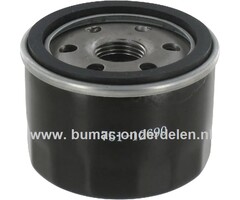 Oliefilter voor MTD, Yardman, Wolf, Bolens, White, Cubcadet, Gutbrod met chinese Loncin motor op 4P90HU, 4P90JHA, 4P90JU, 4P90JUA, 4P90JUB, 4P90MU, 4P90MUA, 4P90MUB zitmaaier, grasmaaier, tuintrekker, onderdeel, 4P90 HU, 4P90 JHA, 4P90 JUA, 4P90 JUB