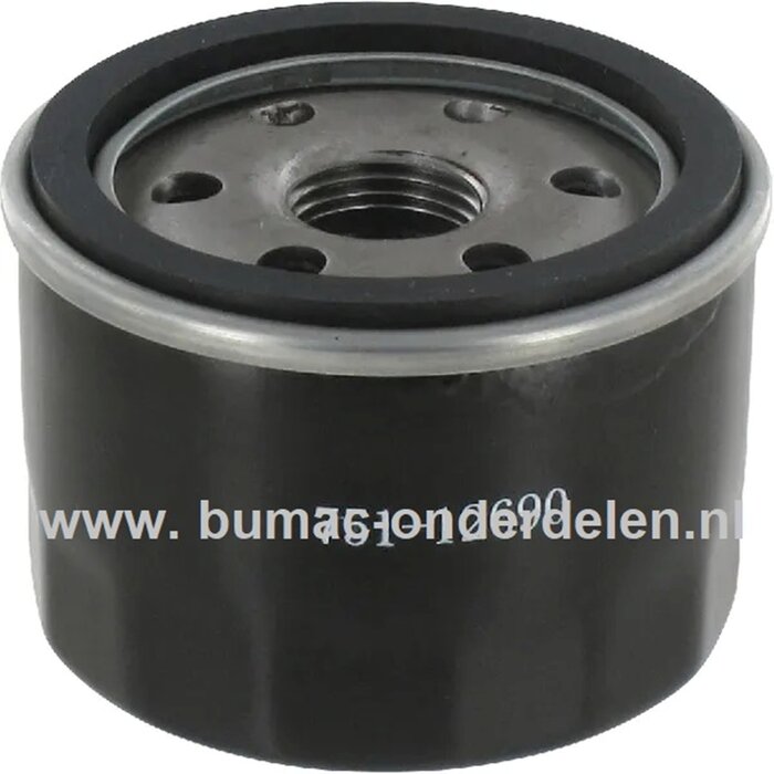 Oliefilter voor MTD, Yardman, Wolf, Bolens, White, Cubcadet, Gutbrod met chinese Loncin motor op 4P90HU, 4P90JHA, 4P90JU, 4P90JUA, 4P90JUB, 4P90MU, 4P90MUA, 4P90MUB zitmaaier, grasmaaier, tuintrekker, onderdeel, 4P90 HU, 4P90 JHA, 4P90 JUA, 4P90 JUB