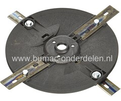 Messenschijf 220 mm compleet voor Alko - Solo robot grasmaaier, Robolinho 700 I en 700 E meshouder met 4 Maaimessen, robomaaier, maairobot, Gras maaier, onderdeel, 700I en 700E , onderdeel