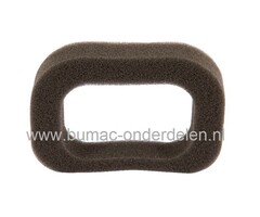 Luchtfilter lengte 115 mm, breedte 75 mm, hoogte 18 mm voor Loncin, LCT en andere chinese motoren op grasmaaier, cirkelmaaier, benzinemaaier, schuimfilter, onderdeel, 115x75x18mm