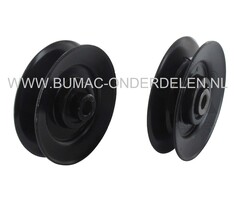 V snaar poelie voor Toro ZeroTurn, TimeCutter zitmaaier, frontmaaier, tuintrekker, drukpoelie, spanpoelie, riemschijf, pouly, Zero Turn, Time Cutter, onderdeel