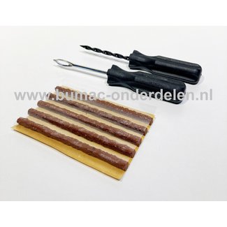 Reparatieset voor tubeless band, prop schieten, 2 - 4 PLY banden, reparatiekit, onderdeel