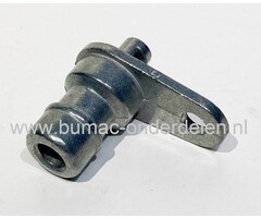 Schoonmaak nippel van gietijzer voor Husqvarna, Lazer, Jonsered, Mcculloch, Partner, Snapper, Wizard, Zenoah maaidek, voor reinigen van zitmaaier maaihuis, tractor, tuintrekker, zero turnmaaier, waternippel, wateraansluiting maaidek, ijzeren aansluitnippe