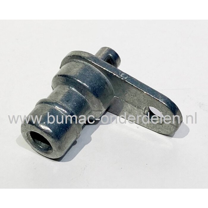 Schoonmaak nippel van gietijzer voor Husqvarna, Lazer, Jonsered, Mcculloch, Partner, Snapper, Wizard, Zenoah maaidek, voor reinigen van zitmaaier maaihuis, tractor, tuintrekker, zero turnmaaier, waternippel, wateraansluiting maaidek, ijzeren aansluitnippe