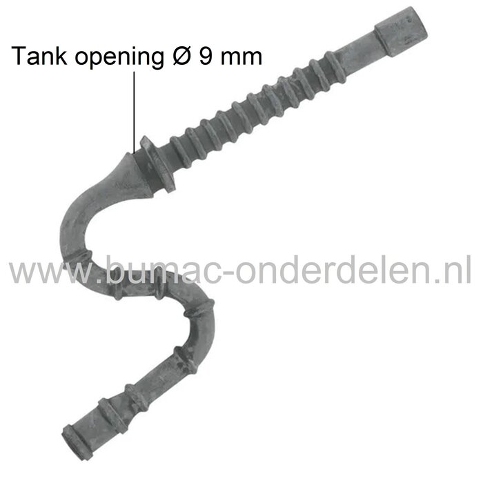 Benzineslang voor Stihl kettingzaag 034, 036, 064, MS380  brandstofslang, benzineleiding, benzine slang, MS 380, motorzaag, onderdeel