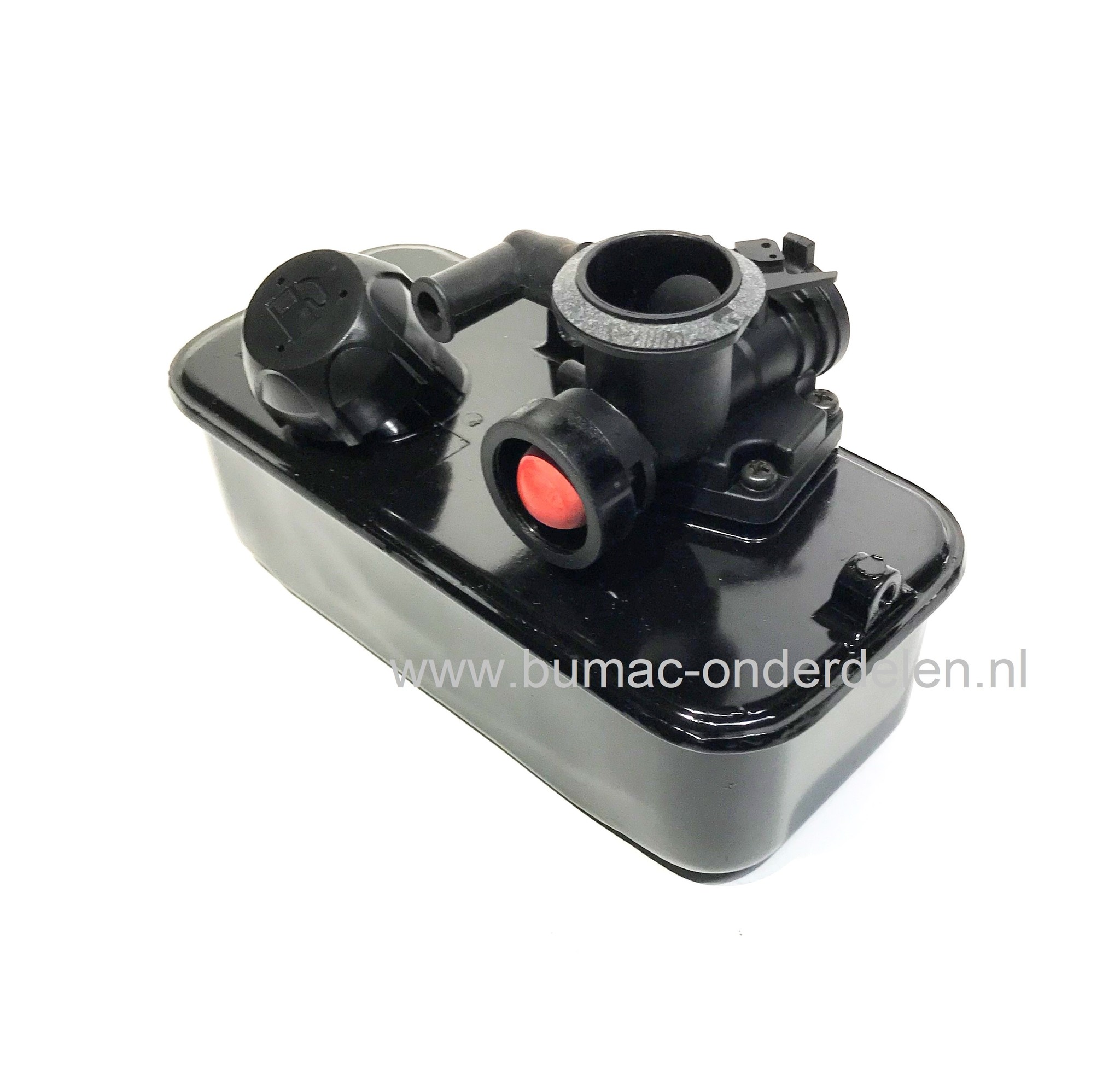 Carburateur Voor Briggs and Stratton BS12004 met Tank Compleet voor Classic - Sprint en Quattro Motoren, Benzinetank met Carburateur 5208068 + Tank Compleet, Benzinetank met Primer voor Directe inspuiting van de Benzine
