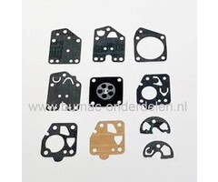 Membraan reparatieset voor Teikei carburateur op Shindaiwa C350, B450, bosmaaier, trimmer, bermmaaier, dichtingsset, pakkingsset, membraanset, C 350, B 450, onderdeel