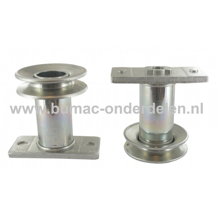 Meshouder met v snaarpoelie voor MTD, Wolf, CubCadet, Black-line, grasmaaier, gazonmaaier, loopmaaier, duwmaaier, onderdeel, A4600AHWS, AT5300AHW, Expert 460AE, Omega253BV, Smart53SPO, Optima46SPOE, BE53HWBIS, SMart53SPOHW, SP53HWK, BL46160H, XM1DR46