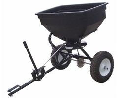 Kunstmeststrooier Achter Zitmaaier - Quad - Frontmaaier of Duwmodel, Kalkstrooier, Graszaadstrooier, degelijke strooier voor Zitmaaiers