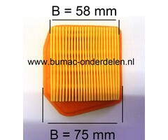 Luchtfilter STIHL FS240C - FS240RC - FS260C - FS260RC - FS360C - FS410C - FS460C - FS460RC, Bosmaaier - Bermmaaier - Strimmer - Trimmer