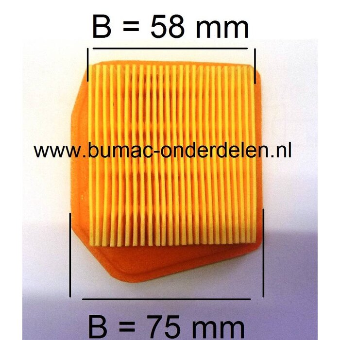 Luchtfilter STIHL FS240C - FS240RC - FS260C - FS260RC - FS360C - FS410C - FS460C - FS460RC, Bosmaaier - Bermmaaier - Strimmer - Trimmer