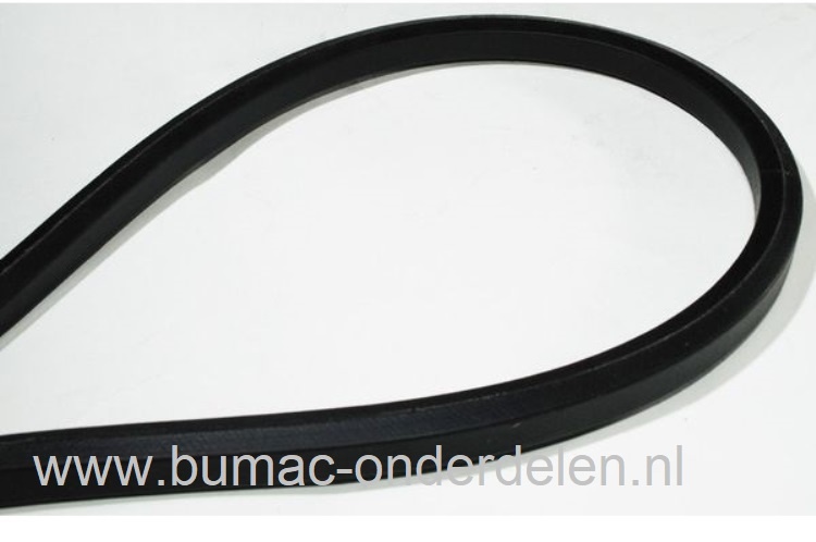 Zeskantsnaar BB124 onder andere voor aandrijving van de maaimessen van diverse merken waaronder Kubota, Iseki, zitmaaier, frontmaaier, tuintrekker, zeroturnmaaier, aandrijfriem, aandrijfsnaar, onderdeel