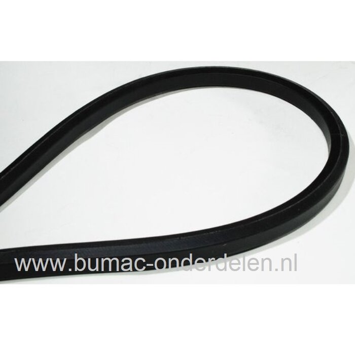 Zeskantsnaar BB121 onder andere voor aandrijving van de maaimessen van diverse merken waaronder Kubota, Iseki, zitmaaier, frontmaaier, tuintrekker, zeroturnmaaier, aandrijfriem, aandrijfsnaar, onderdeel