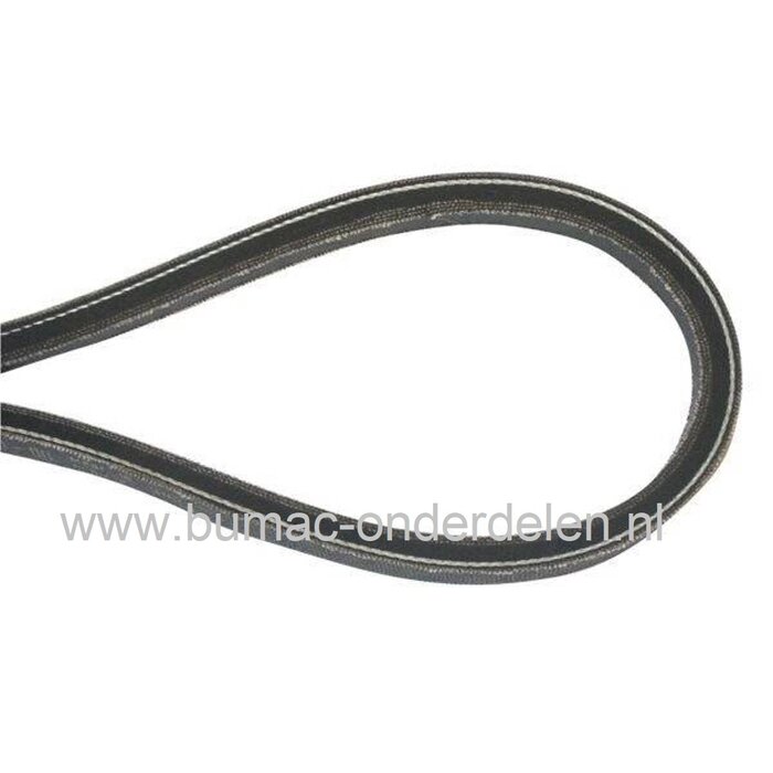 V snaar voor Aandrijving van Maaidek Maaimes bij Zitmaaiers met Maaibreedte van 63 Cm, Opvang en Mulch, Mountfield 725V - 725VH - 725VM - R25V - 2500SV, Castelgarden, Stiga