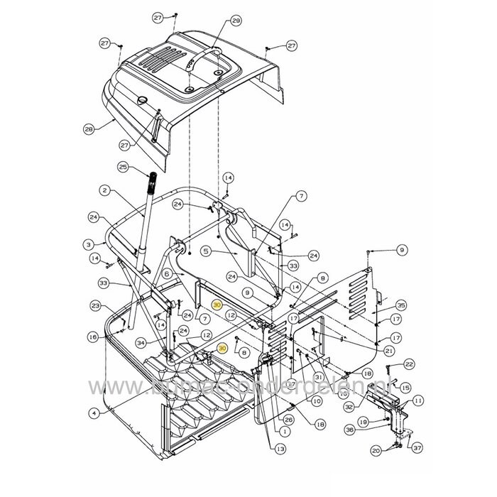 Clip voor Vangbak bij MTD, Wolf, Cub cadet, Bolens, Massey Ferguson, Gutbrod, Dormak, Colombia, Blisar, Sunline, Motec, Rasor, Gartenland, HVC, Black Edition, Bestgreen, Troy Bilt, White Silverline, Mastercut, Black line, Yard Man Zitmaaier, Tuintrekker
