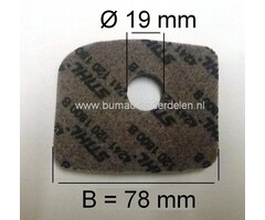 Luchtfilter voor Stihl BG56 - BG56C - BG66 - BG66C - BG86 - BG86C - SH86 - SH86C - BR200, Bladblazer - Blad Blazer / Zuiger Combinatie, onderdeel, BG 56 C, BG 66 C, BG 86 C, SH 86 C, BR 200