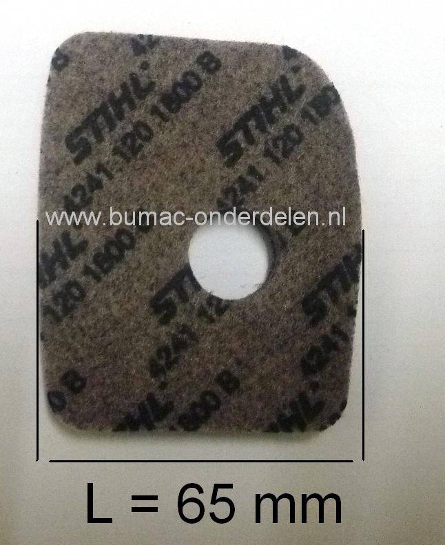 Luchtfilter voor Stihl BG56 - BG56C - BG66 - BG66C - BG86 - BG86C - SH86 - SH86C - BR200, Bladblazer - Blad Blazer / Zuiger Combinatie, onderdeel, BG 56 C, BG 66 C, BG 86 C, SH 86 C, BR 200