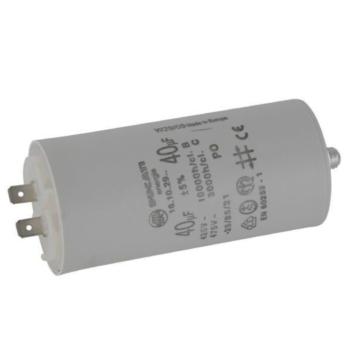 Condensator 40µF-450V voor Elektro Motor Hakselaar, Hogedrukreiniger, Waterpomp, Generator, Aggregaat, Start Condensator, Krachtmotor, Honda, Yanmar, onderdeel