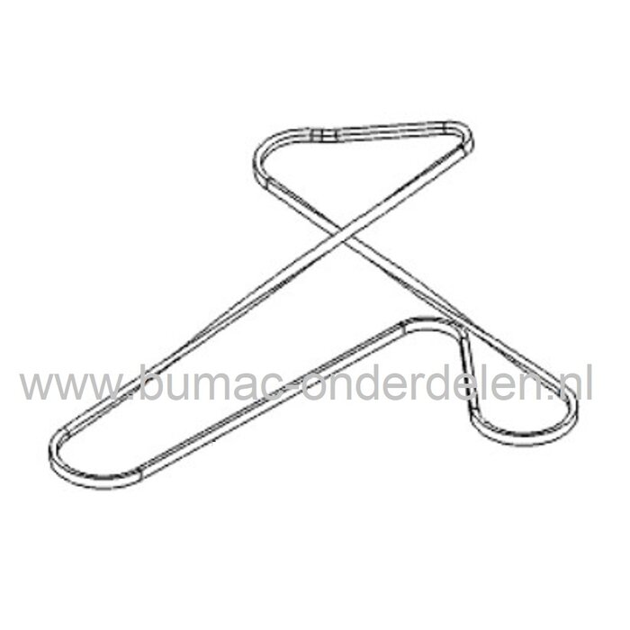 V snaar voor aandrijving Alko,  AYP , Roper,  Countax, Westwood, John Deere, Powerline T16-105.4 HD V2, T20-105.4 HDE V2, A20/50 HE, K18/50, D18/50, M84136, zitmaaier, tuinfrees, veegmachine,  hakselaar, grasmaaier, trilplaat, compressor, houtversnipperaa