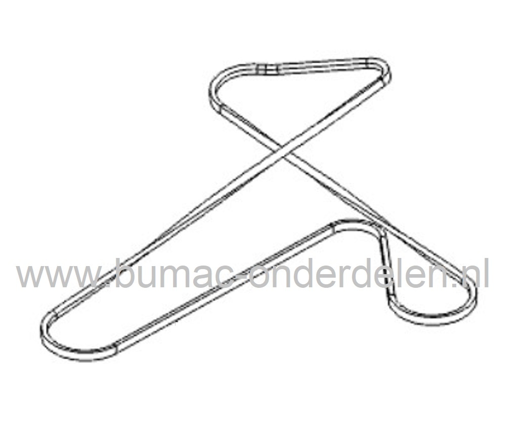 V snaar voor aandrijving Alko,  AYP , Roper,  Countax, Westwood, John Deere, Powerline T16-105.4 HD V2, T20-105.4 HDE V2, A20/50 HE, K18/50, D18/50, M84136, zitmaaier, tuinfrees, veegmachine,  hakselaar, grasmaaier, trilplaat, compressor, houtversnipperaa