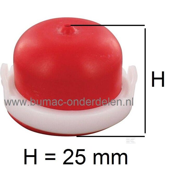 Primer - Balg voor Briggs & Stratton Motor op Grasmaaier, Briggs and Stratton Motor Spirit 450 serie 125 cc, 08P502, 09P702