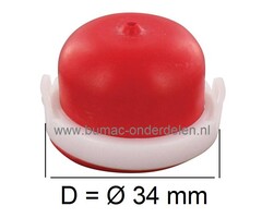 Primer - Balg voor Briggs & Stratton Motor op Grasmaaier, Briggs and Stratton Motor Spirit 450 serie 125 cc, 08P502, 09P702