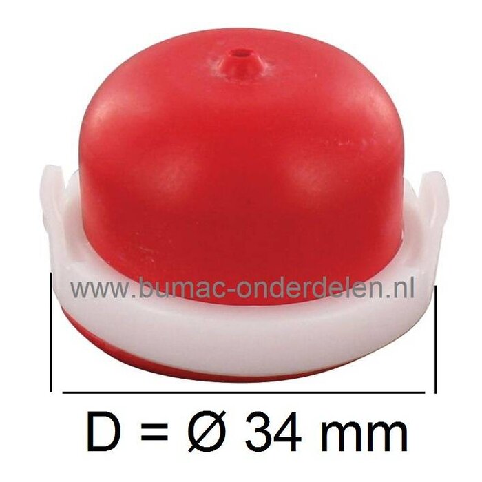 Primer - Balg voor Briggs & Stratton Motor op Grasmaaier, Briggs and Stratton Motor Spirit 450 serie 125 cc, 08P502, 09P702