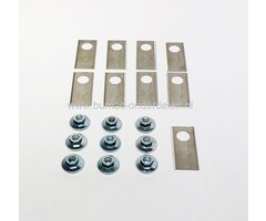 Messenset 9 Stuks voor Robotmaaier van Honda, Maaimessen met Moeren voor onder andere Honda MIIMO 300, MIIMO 310, MIIMO 500, MIIMO 520, HRM300, HRM500 Maairobot, Automatische Grasmaaier onderdeel