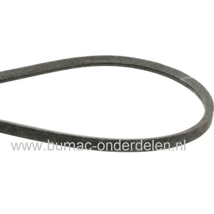 V snaar voor aandrijving Husqvarna, Jonsered, Partner, Mcculloch, AYP, John Deere, Rider 11C, 13AWD, 13C, 15C, FR2111M, 2113MA 4x4, 2215MA, YTH 15, M47766 frontmaaier, zitmaaier, tuinfrees, veegmachine,  hakselaar, grasmaaier, trilplaat, compressor