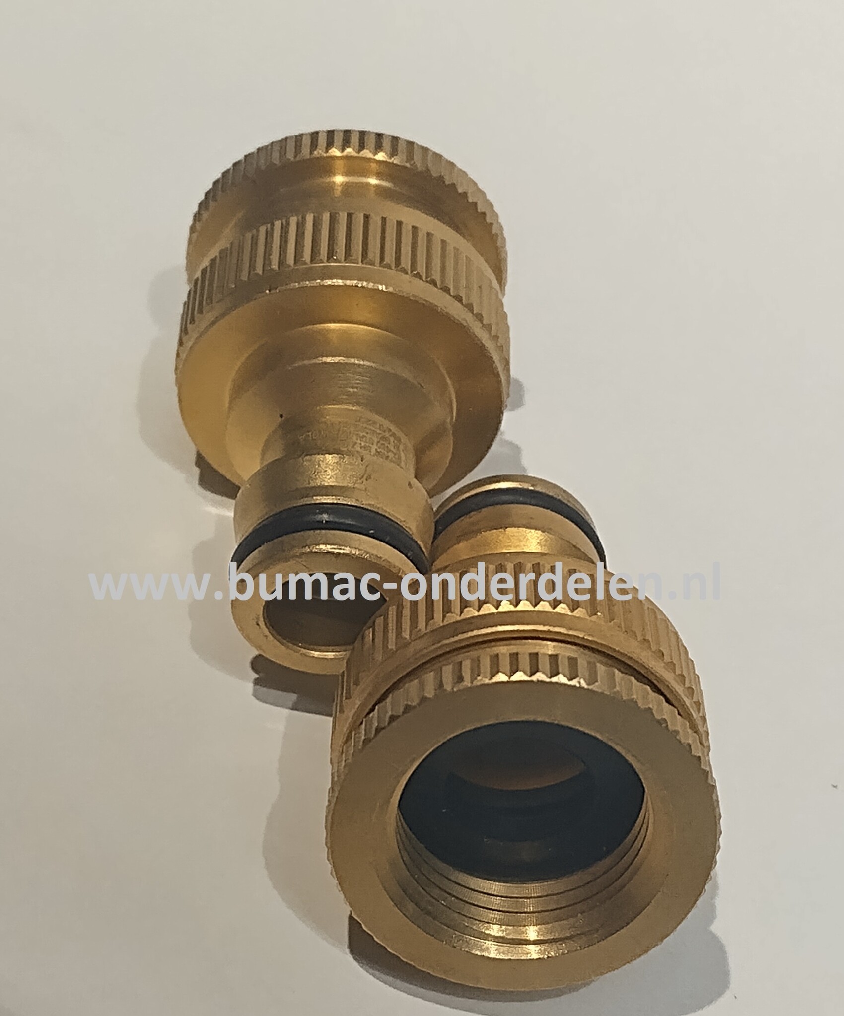 Messsing kraanaansluiting met 1/2 of 3/4 Inch Binnendraad, Kraanstuk, slangnippel, Kraan Onderdeel voor Klik koppeling Tuinslang, Waterslang